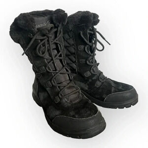 KAMIK BOSTON2 women’s sz 8 impermeable waterproof winter warm faux fur suede